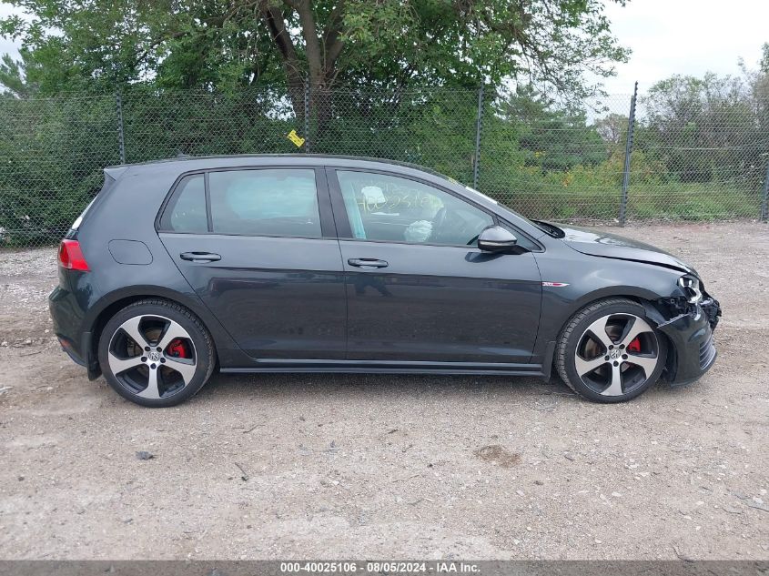 2015 Volkswagen Golf Gti 2.0T Se 4-Door VIN: 3VW5T7AU1FM086431 Lot: 40025106