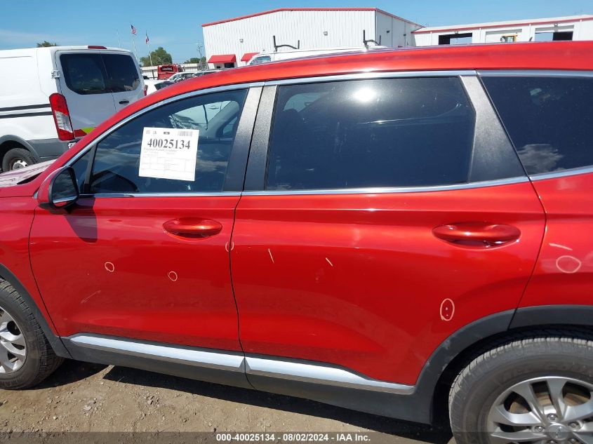 2020 Hyundai Santa Fe Se VIN: 5NMS23AD4LH173773 Lot: 40025134