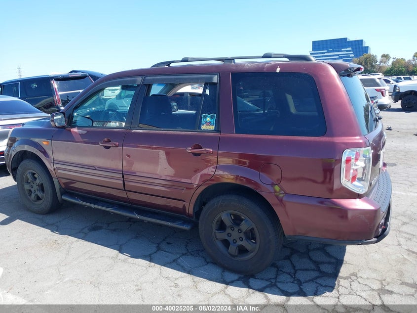 2008 Honda Pilot Ex-L VIN: 5FNYF18528B015958 Lot: 40025205