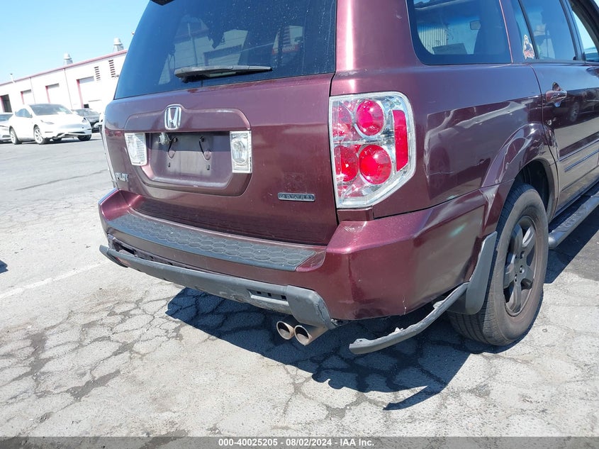 2008 Honda Pilot Ex-L VIN: 5FNYF18528B015958 Lot: 40025205