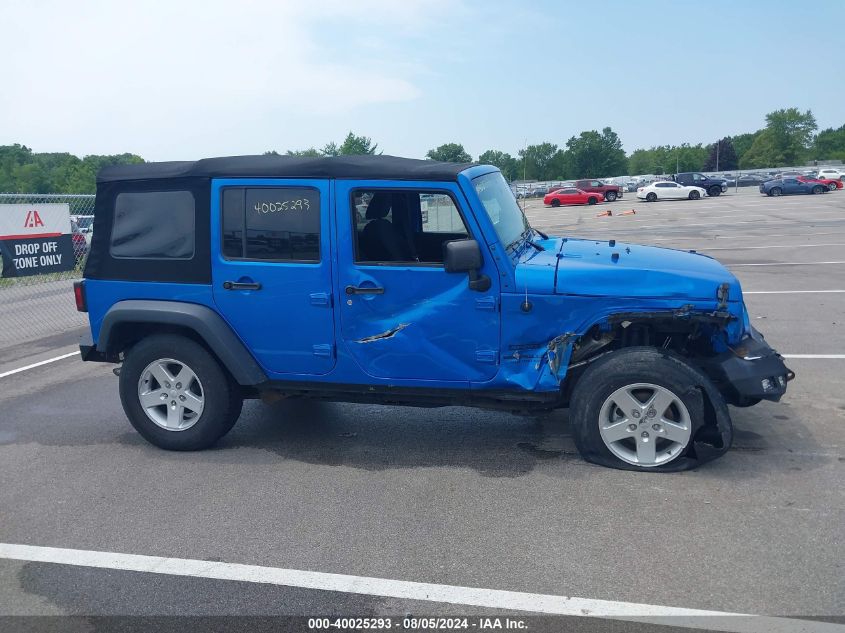 2015 Jeep Wrangler Unlimited Sport VIN: 1C4BJWDG0FL528841 Lot: 40025293