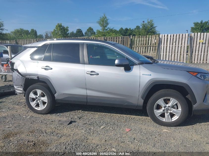 2021 Toyota Rav4 Hybrid Xle VIN: 4T3RWRFV4MU018967 Lot: 40025295