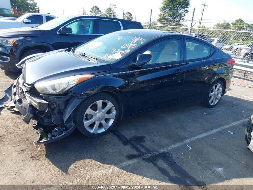 2013 Hyundai Elantra Limited VIN: 5NPDH4AE8DH301393 Lot: 40025297