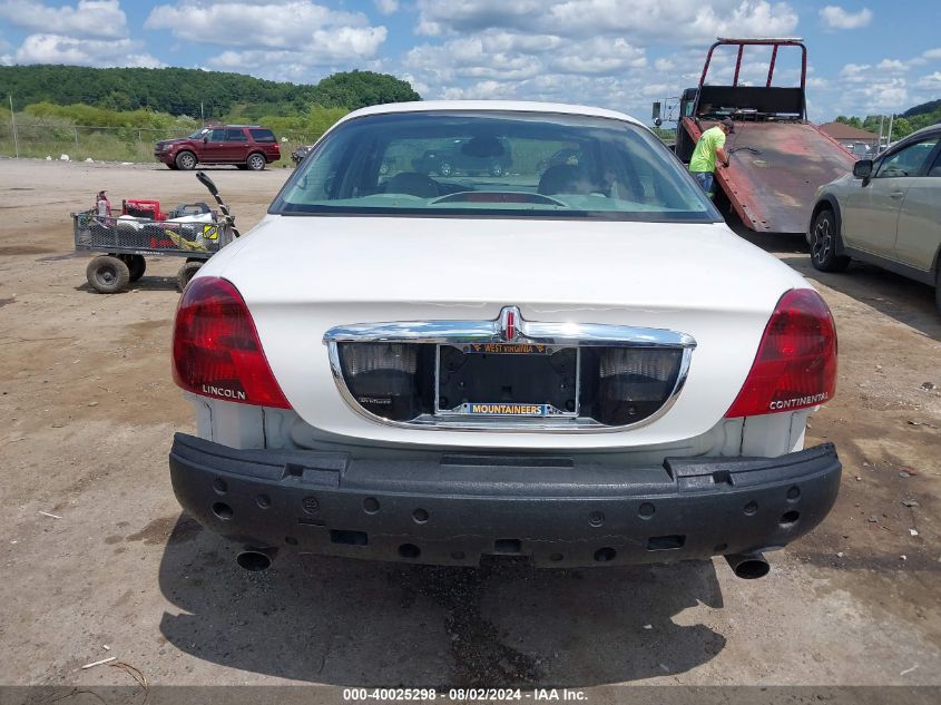 2001 Lincoln Continental VIN: 1LNHM97VX1Y720112 Lot: 40025298