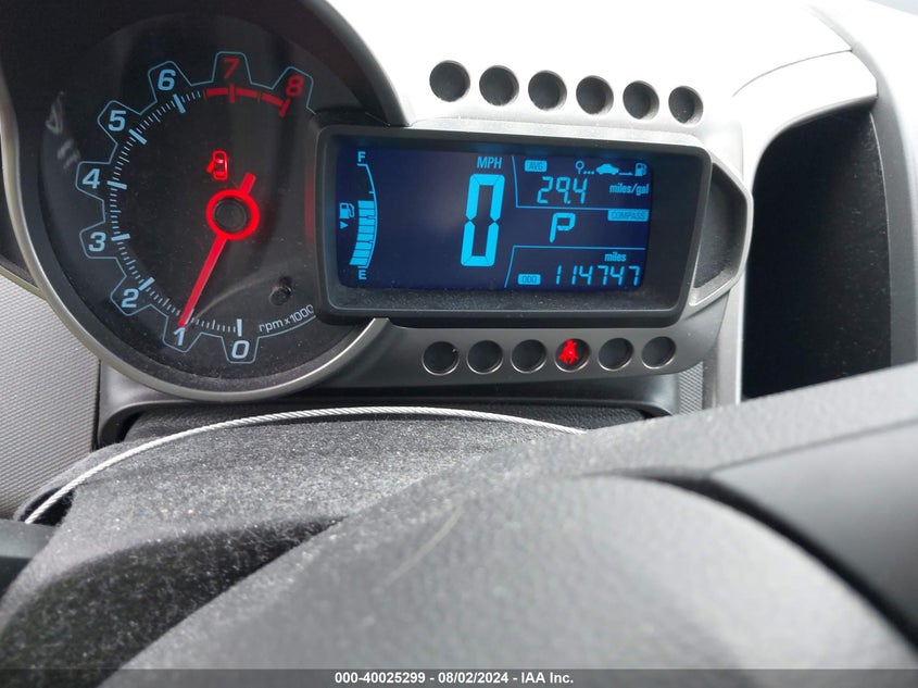 2012 Chevrolet Sonic Lt VIN: 1G1JC5SH5C4161946 Lot: 40025299