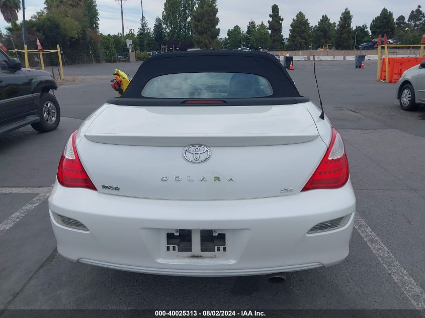 2007 Toyota Camry Solara Se VIN: 4T1FA38P37U134977 Lot: 40025313