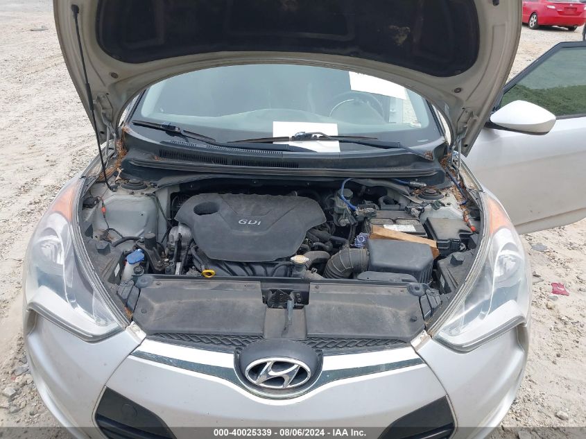 2012 Hyundai Veloster Base W/Black VIN: KMHTC6AD4CU024934 Lot: 40025339