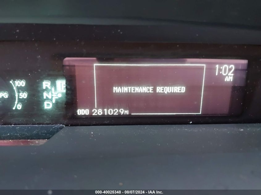 2013 Toyota Prius Two VIN: JTDKN3DU7D5635489 Lot: 40025348