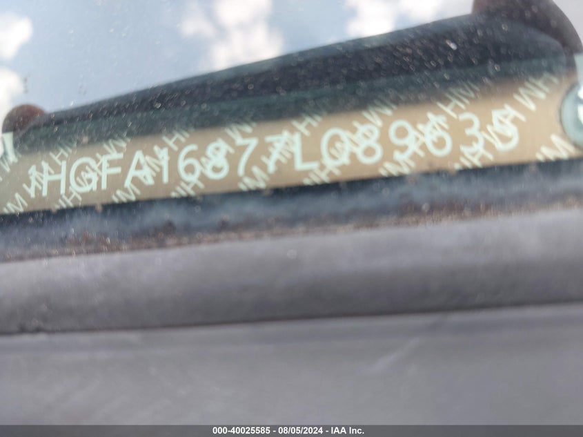 2007 Honda Civic Ex VIN: 1HGFA16877L089635 Lot: 40025585