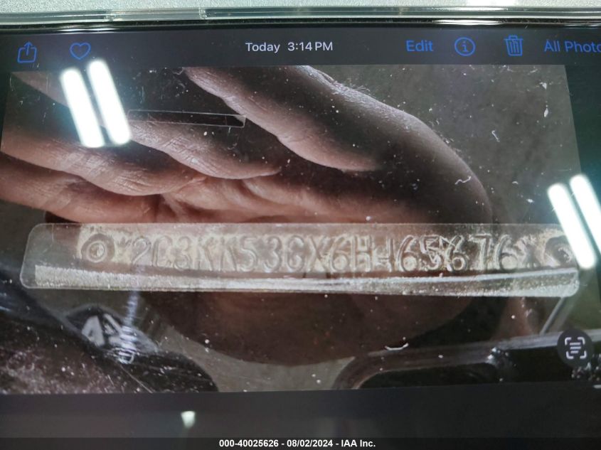 2006 Chrysler 300 Touring VIN: 2C3KK53GX6H465676 Lot: 40025626