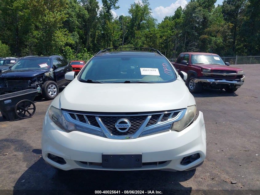 2011 Nissan Murano Sl VIN: JN8AZ1MUXBW058683 Lot: 40025641