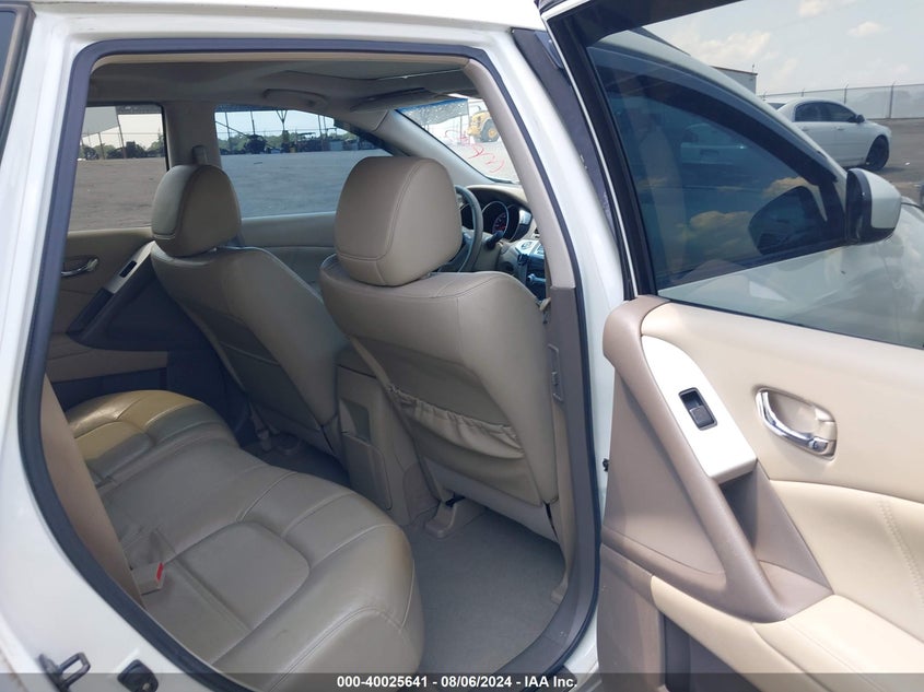 2011 Nissan Murano Sl VIN: JN8AZ1MUXBW058683 Lot: 40025641