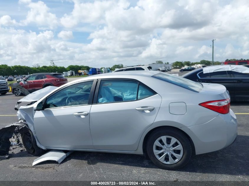 2014 Toyota Corolla L VIN: 2T1BURHE9EC026109 Lot: 40025723