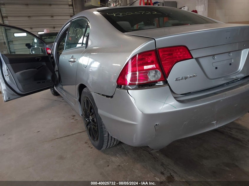 2008 Honda Civic Sdn Lx VIN: 2HGFA165X8H502068 Lot: 40025732