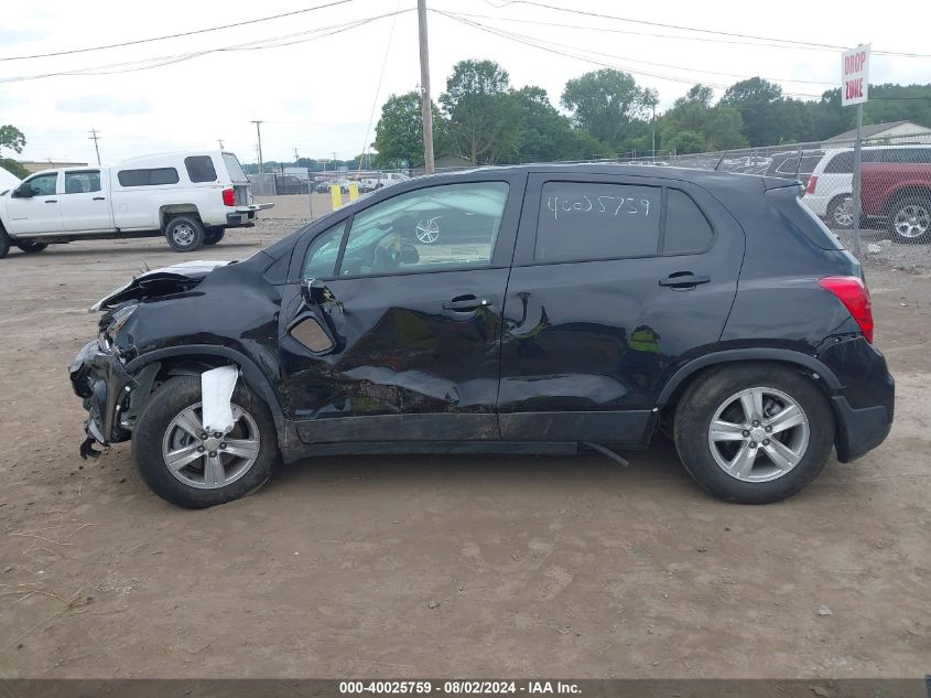 2022 Chevrolet Trax Awd Ls VIN: KL7CJNSM8NB554001 Lot: 40025759