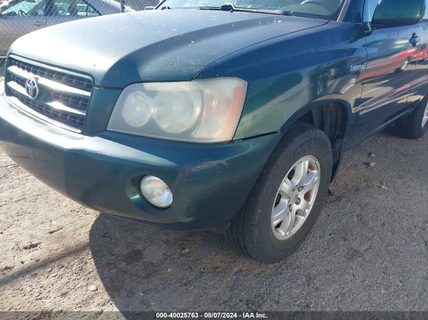 2002 Toyota Highlander Limited V6 VIN: JTEHF21A520055045 Lot: 40025763