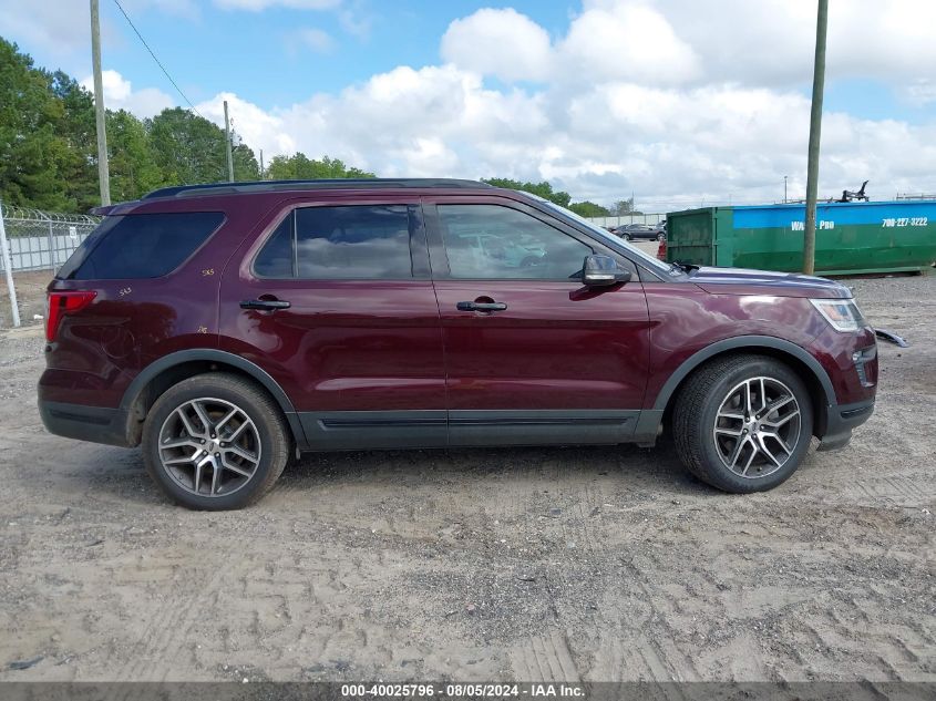 2018 Ford Explorer Sport VIN: 1FM5K8GT1JGA61490 Lot: 40025796