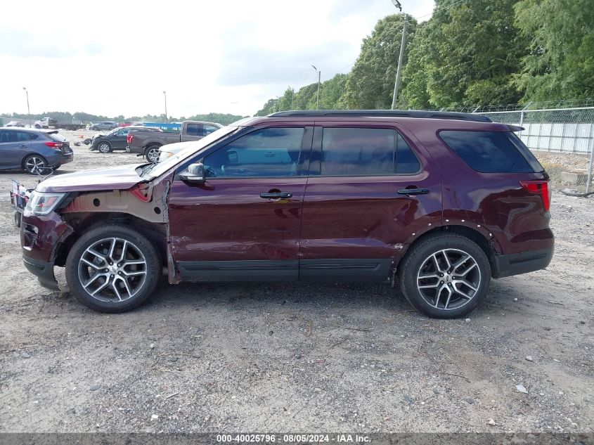 2018 Ford Explorer Sport VIN: 1FM5K8GT1JGA61490 Lot: 40025796