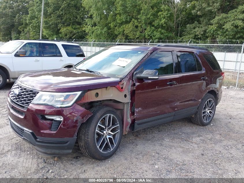 2018 Ford Explorer Sport VIN: 1FM5K8GT1JGA61490 Lot: 40025796