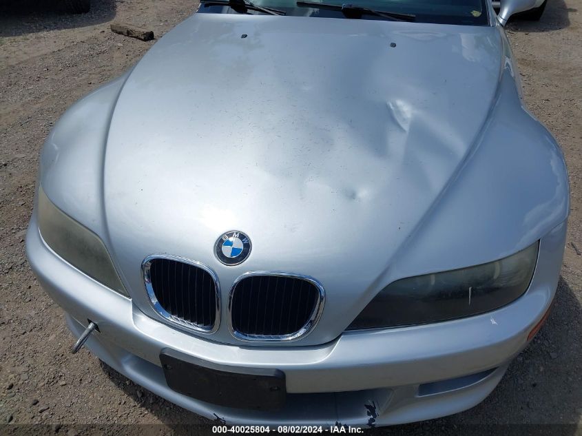 2001 BMW Z3 2.5I VIN: WBACN33451LK46909 Lot: 40025804