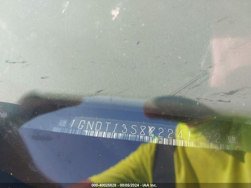 2008 Chevrolet Trailblazer Ls/Lt VIN: 1GNDT13S882241792 Lot: 40025828