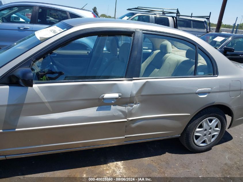 2003 Honda Civic Lx VIN: 2HGES16543H500284 Lot: 40025860