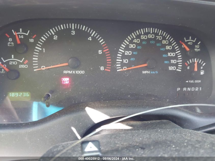 1999 Dodge Durango VIN: 1B4HS28Z6XF598787 Lot: 40025912