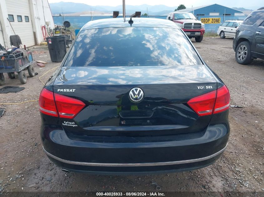 1VWCN7A38EC009807 2014 Volkswagen Passat 2.0L Tdi Sel Premium