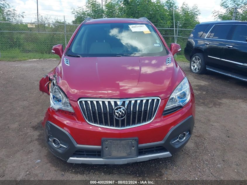 2015 Buick Encore Convenience VIN: KL4CJBSB6FB172366 Lot: 40025967