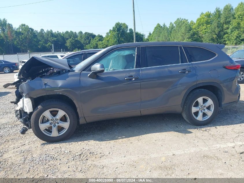 2021 Toyota Highlander Le VIN: 5TDZZRAH0MS058067 Lot: 40025998