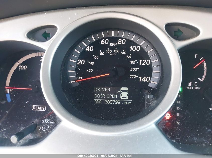 2007 Toyota Highlander Hybrid Limited V6 VIN: JTEHW21A670038102 Lot: 40026001