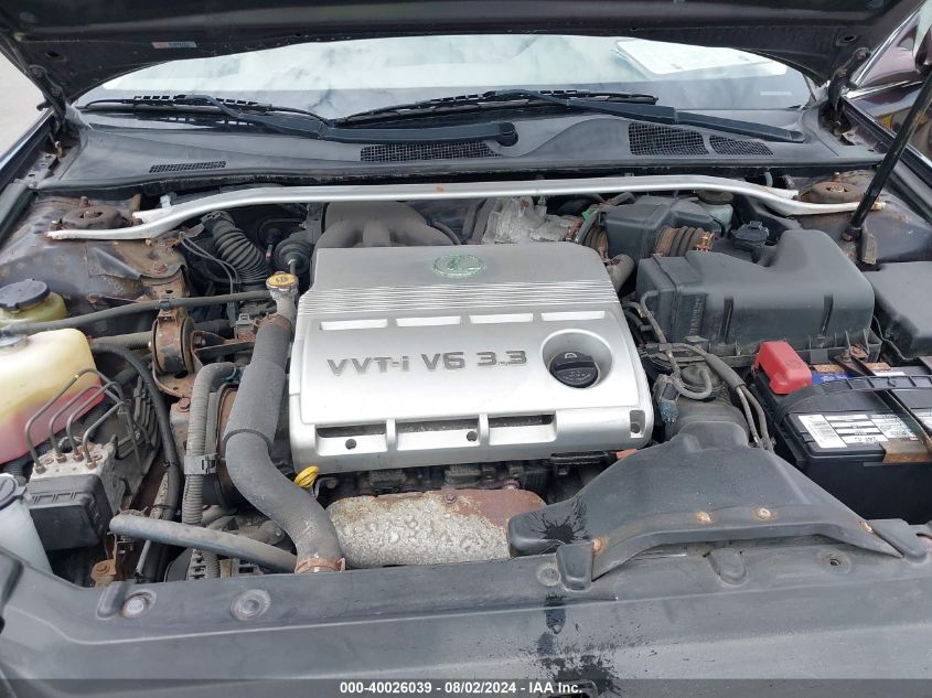 2005 Lexus Es 330 VIN: JTHBA30G455090296 Lot: 40026039