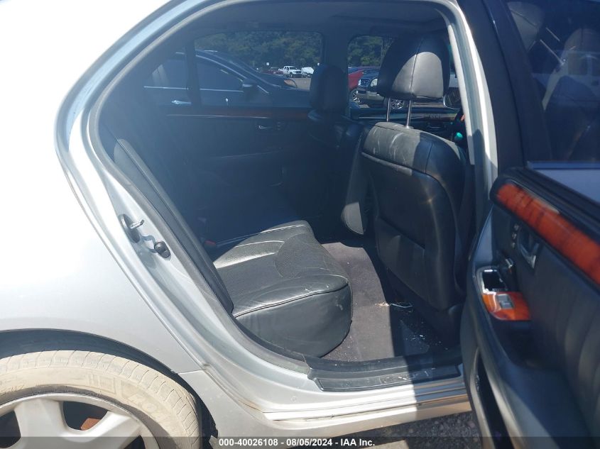 2004 Lexus Ls 430 VIN: JTHBN36F040132543 Lot: 40026108