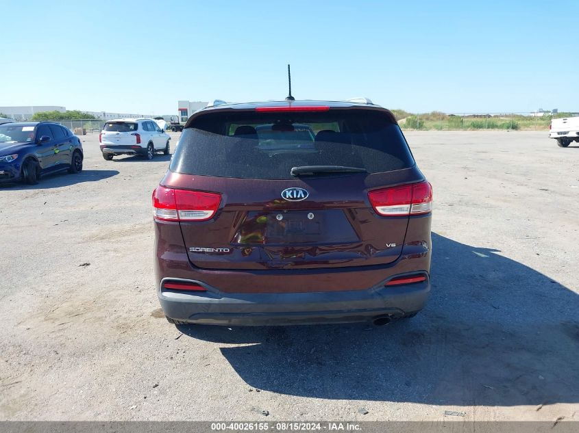 2018 Kia Sorento 3.3L Lx VIN: 5XYPG4A59JG393617 Lot: 40026155