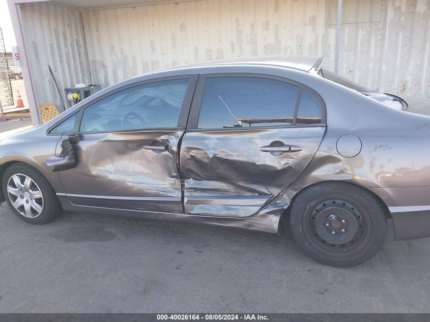 2009 Honda Civic Lx VIN: 19XFA165X9E019143 Lot: 40026164