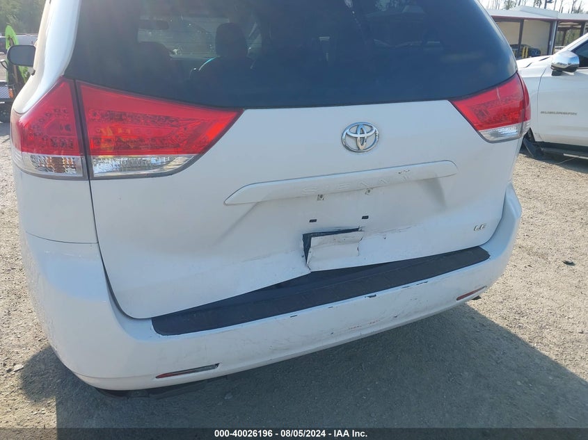 2011 Toyota Sienna Le V6 VIN: 5TDKK3DC1BS050639 Lot: 40026196