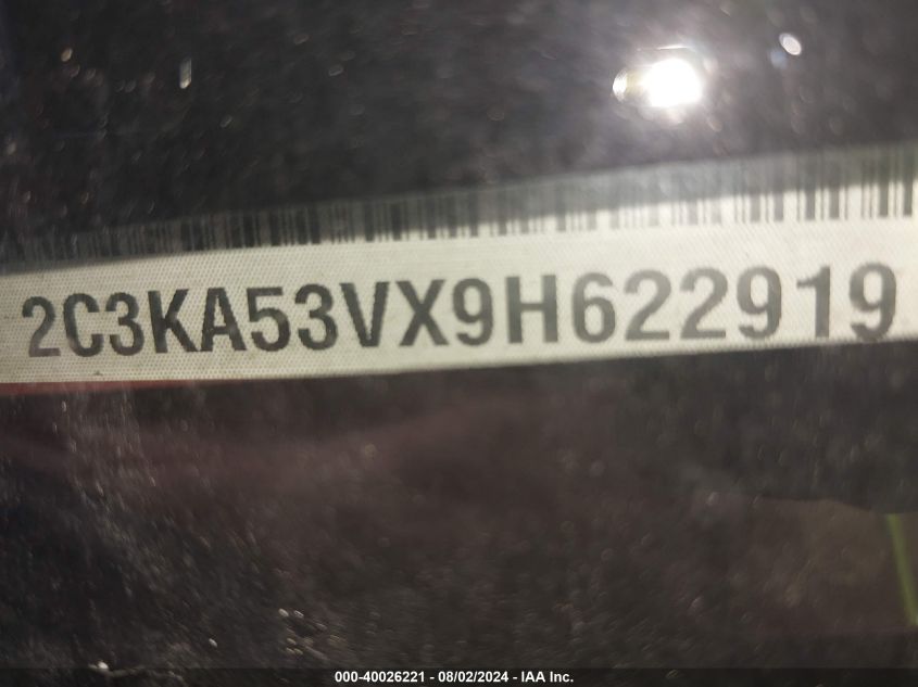 2009 Chrysler 300 Touring VIN: 2C3KA53VX9H622919 Lot: 40026221