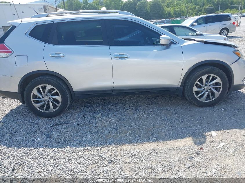 2015 Nissan Rogue Sl VIN: 5N1AT2MTXFC765392 Lot: 40026234