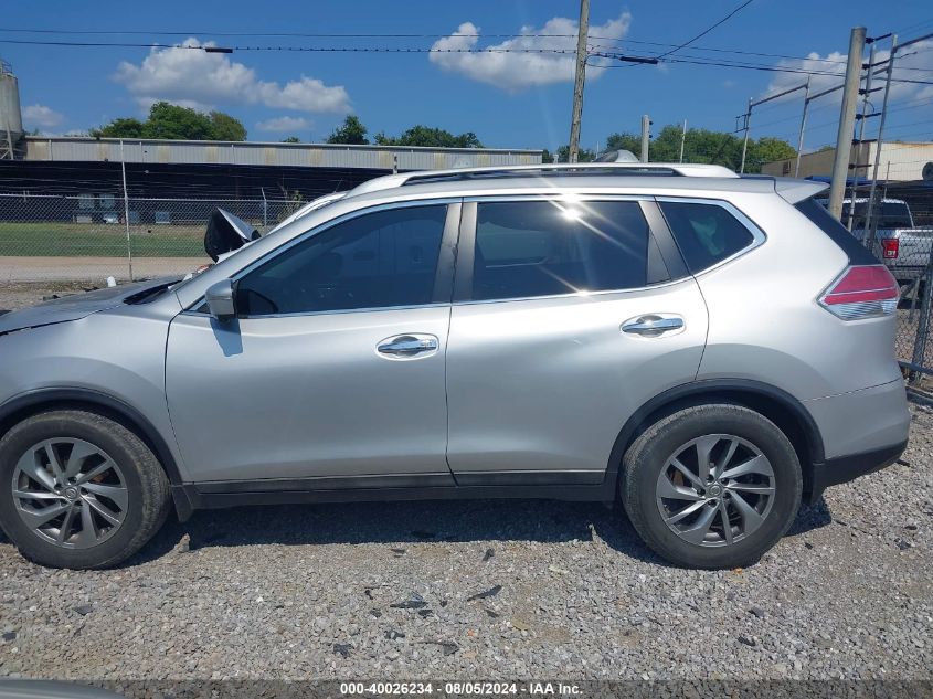 2015 Nissan Rogue Sl VIN: 5N1AT2MTXFC765392 Lot: 40026234