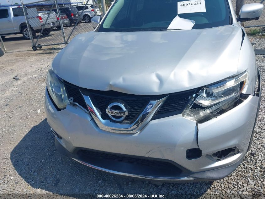 2015 Nissan Rogue Sl VIN: 5N1AT2MTXFC765392 Lot: 40026234