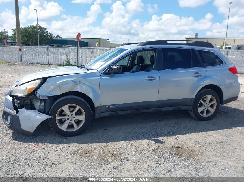 2013 Subaru Outback 2.5I Premium VIN: 4S4BRBCC6D3265957 Lot: 40026254