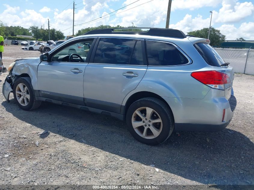 2013 Subaru Outback 2.5I Premium VIN: 4S4BRBCC6D3265957 Lot: 40026254