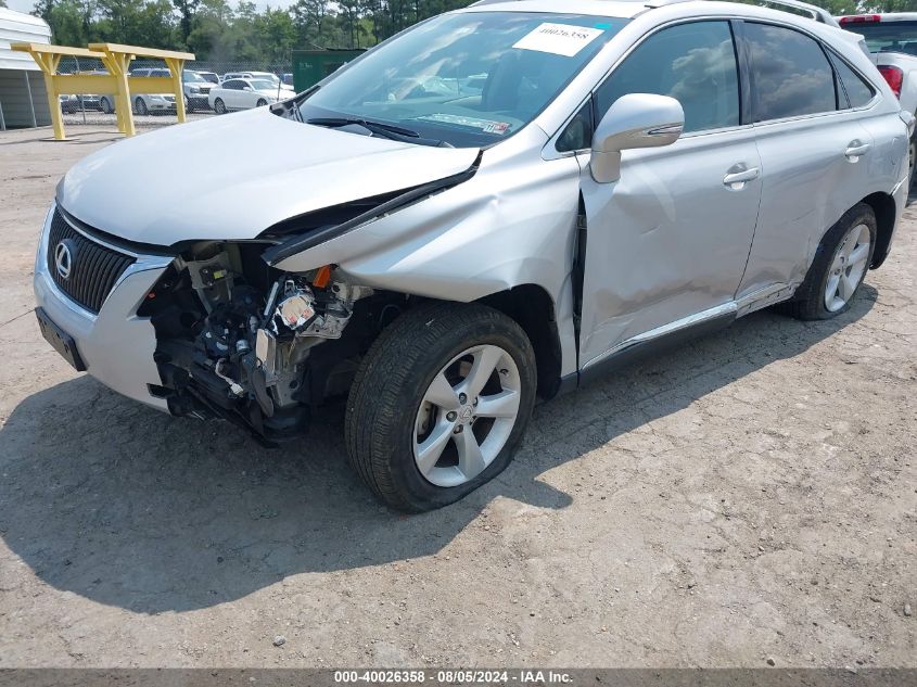 2012 Lexus Rx 350 VIN: 2T2BK1BAXCC148466 Lot: 40026358