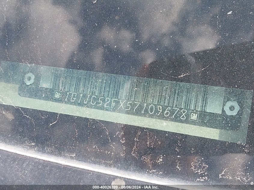 2005 Chevrolet Cavalier VIN: 1G1JC52FX5709678 Lot: 40026399