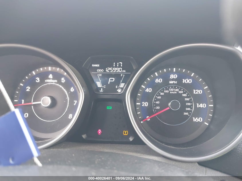 2012 Hyundai Elantra Limited VIN: 5NPDH4AEXCH104403 Lot: 40026401