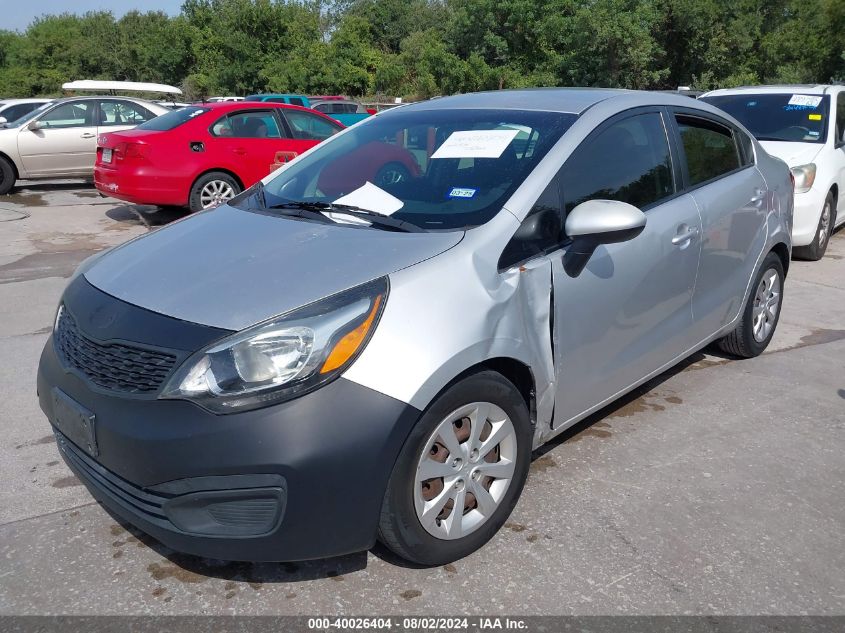 2014 Kia Rio Lx VIN: KNADM4A32E6396200 Lot: 40026404