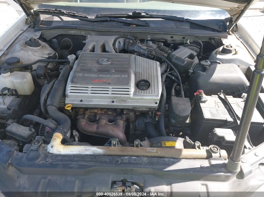 2000 Lexus Es 300 VIN: JT8BF28G0Y5078943 Lot: 40026539