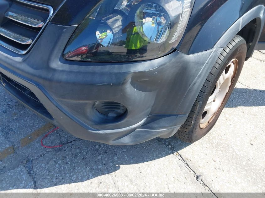 2005 Honda Cr-V Lx VIN: SHSRD78555U346096 Lot: 40026588