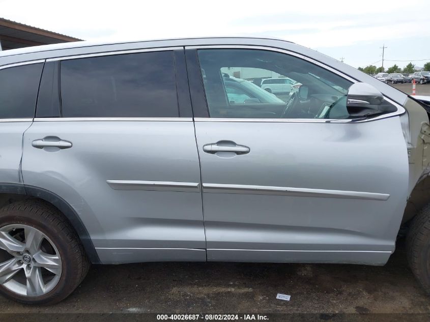 2017 Toyota Highlander Limited VIN: 5TDDZRFH9HS468651 Lot: 40026687