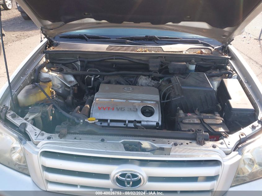 2004 Toyota Highlander V6 VIN: JTEEP21A940027820 Lot: 40026753